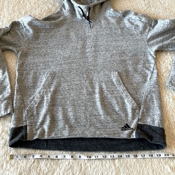 Adidas gray cowl neck hoodie - Picture 7 of 16